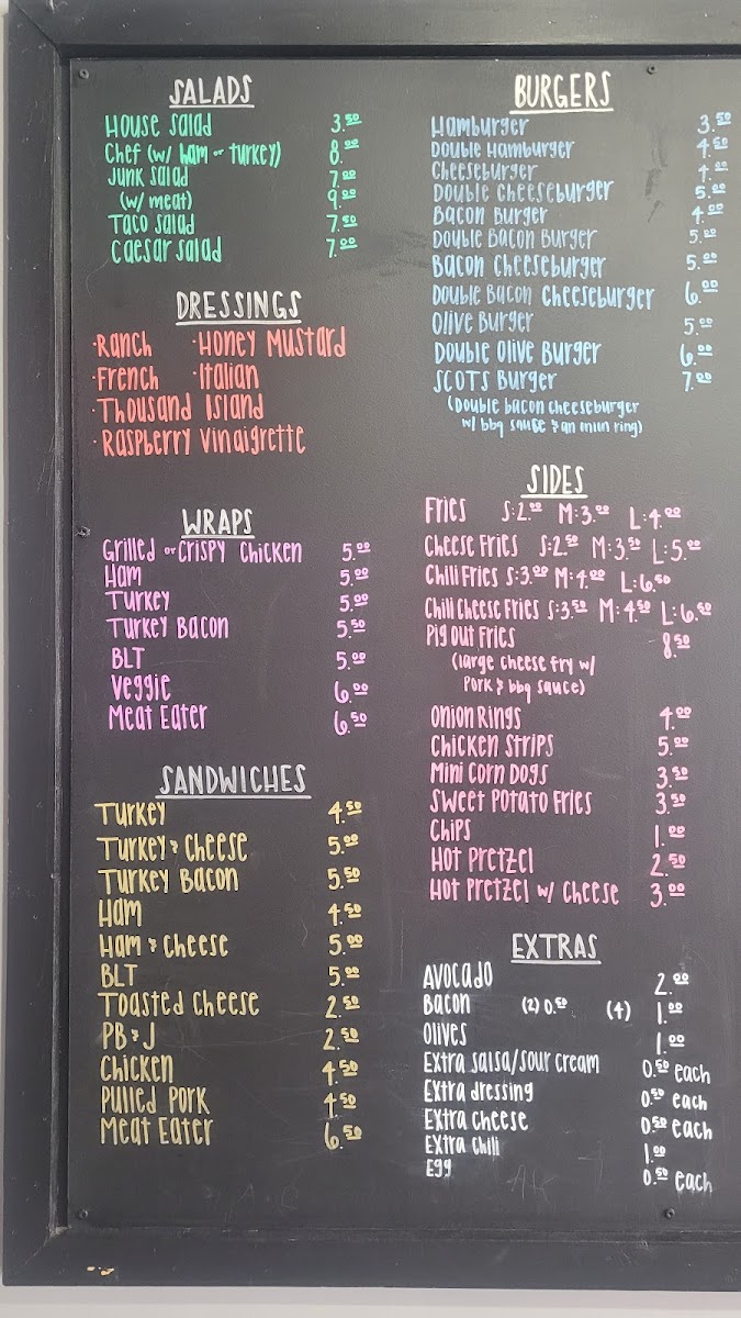 Brink's Ice Cream Express Photo Menu 1