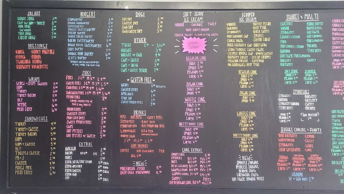 Brink's Ice Cream Express Photo Menu 4