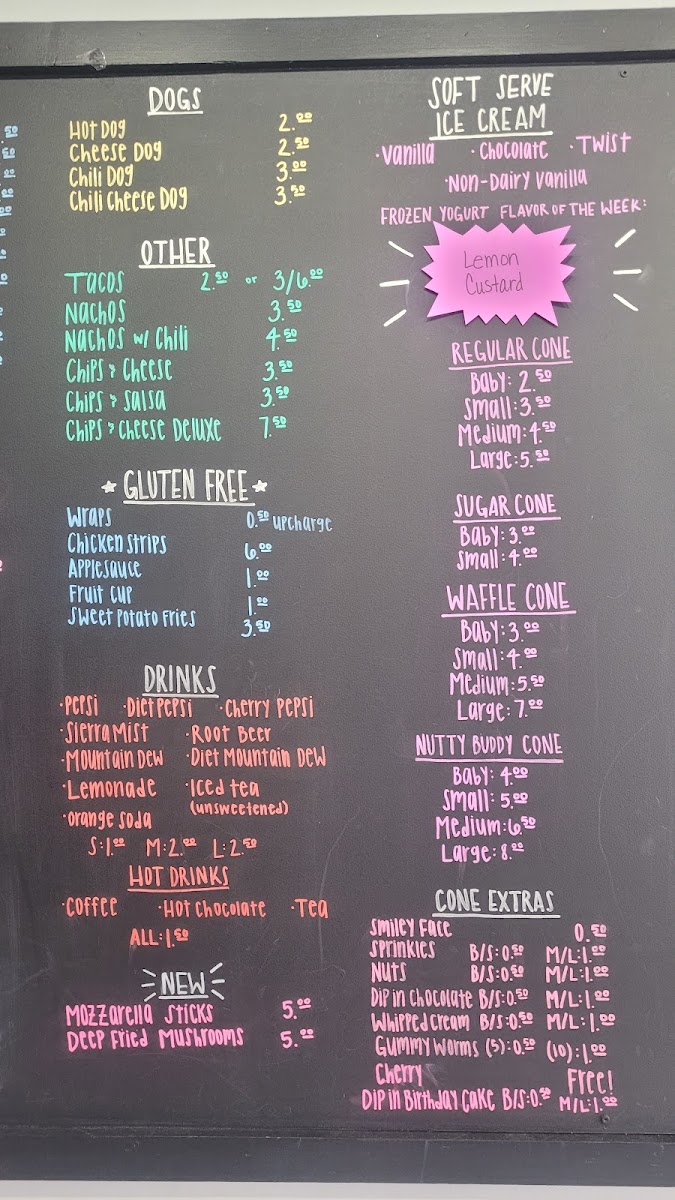 Brink's Ice Cream Express Photo Menu 8