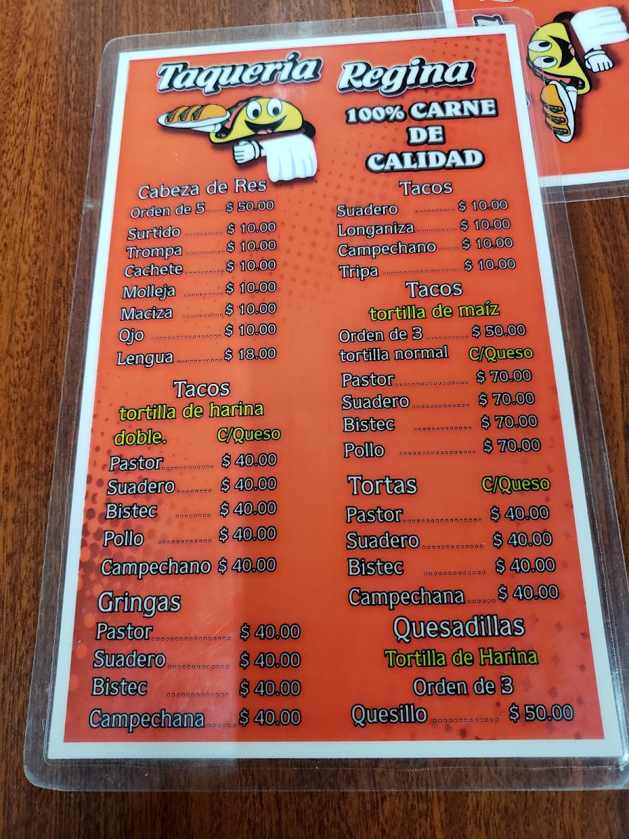 Taquería regis Photo Menu 9