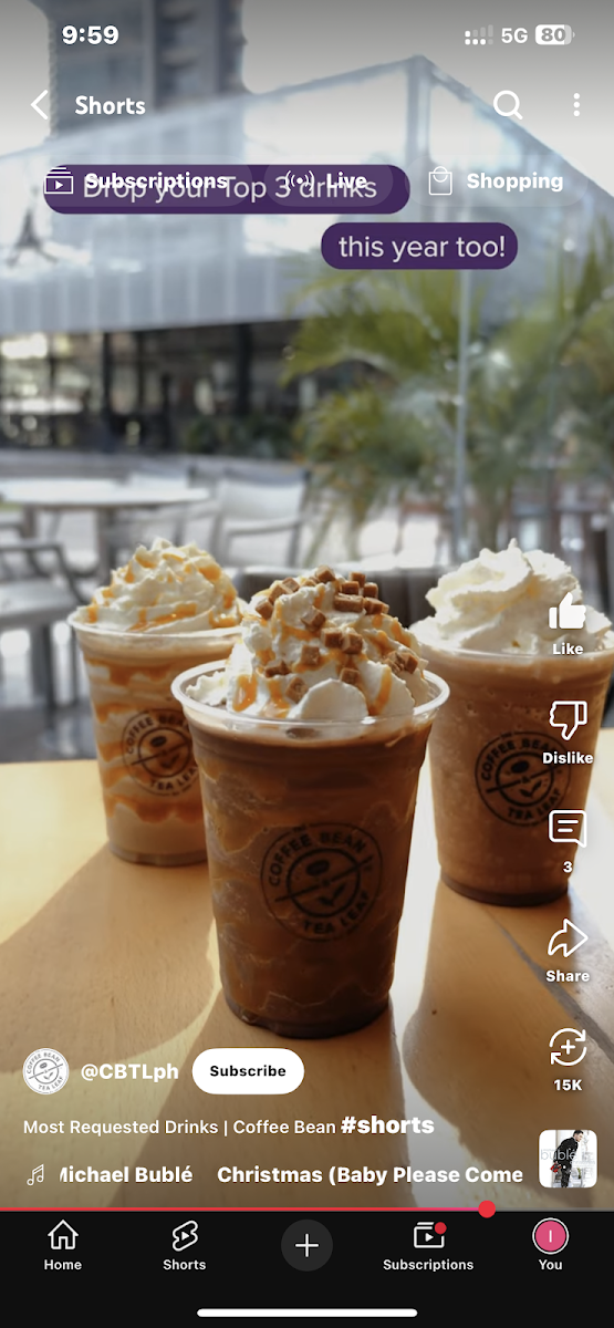 The Coffee Bean & Tea Leaf Photo Menu 3