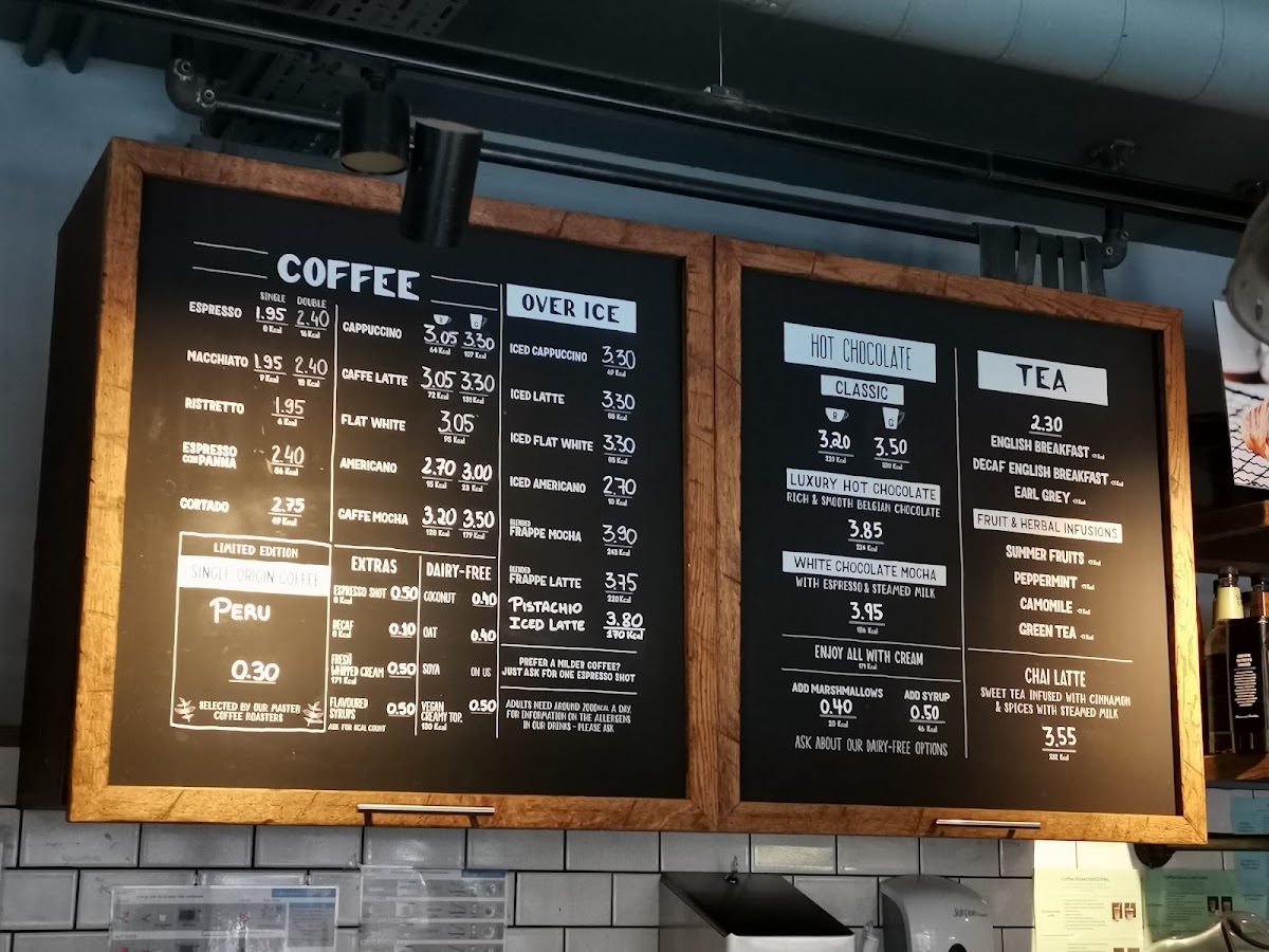 Caffè Nero Photo Menu 1
