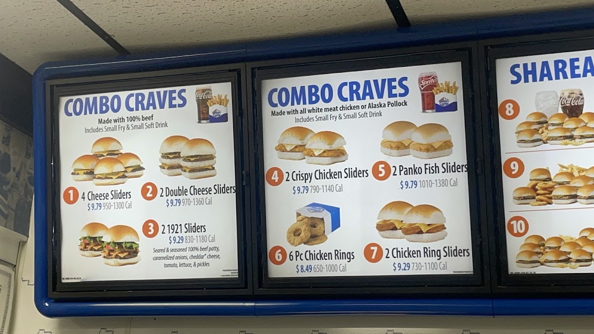 White Castle Photo Menu 1
