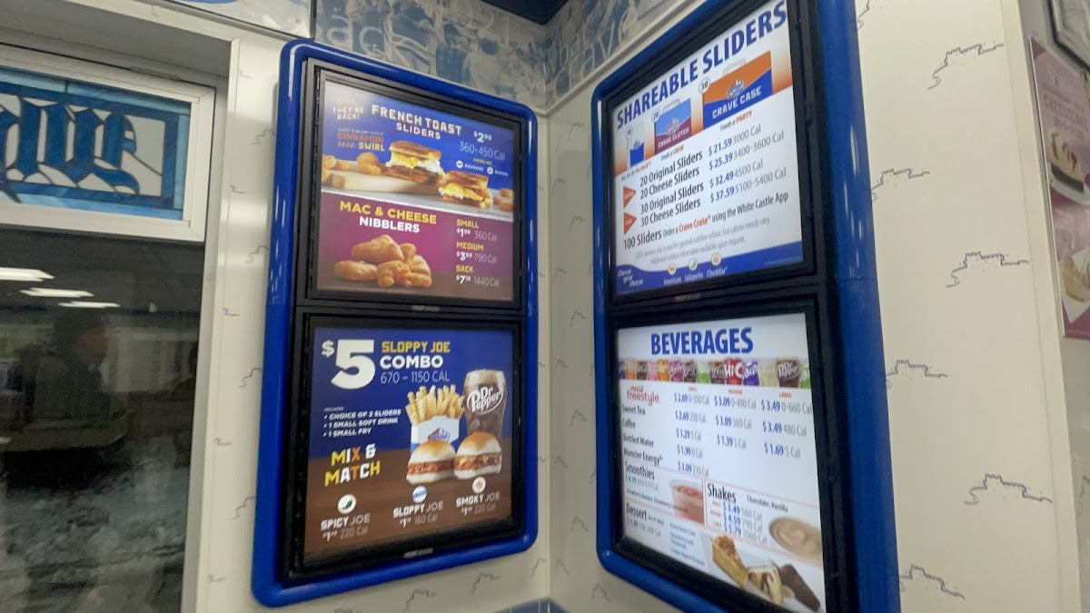 White Castle Photo Menu 5