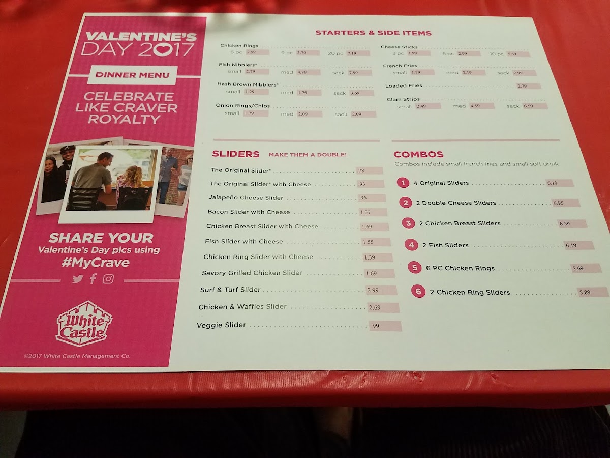 White Castle Photo Menu 9
