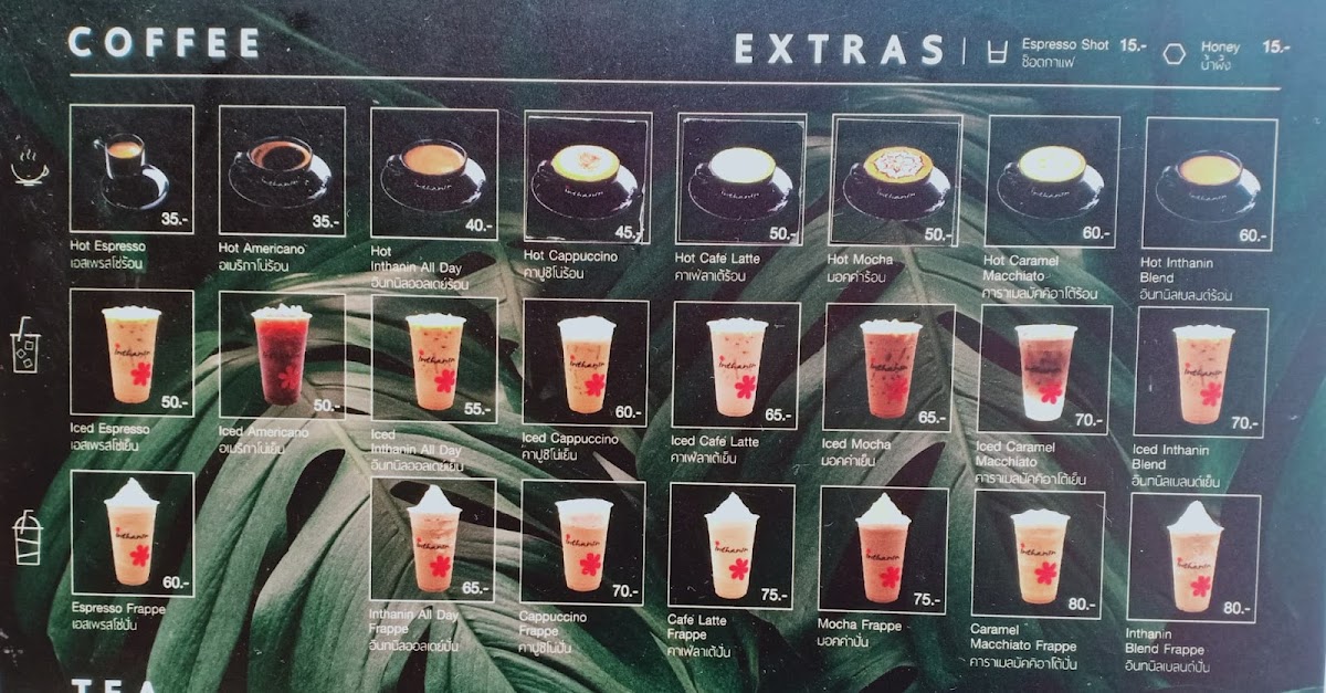 Inthanin Coffee ปั๊มบางจาก วัดลาดปลาดุก Photo Menu 2