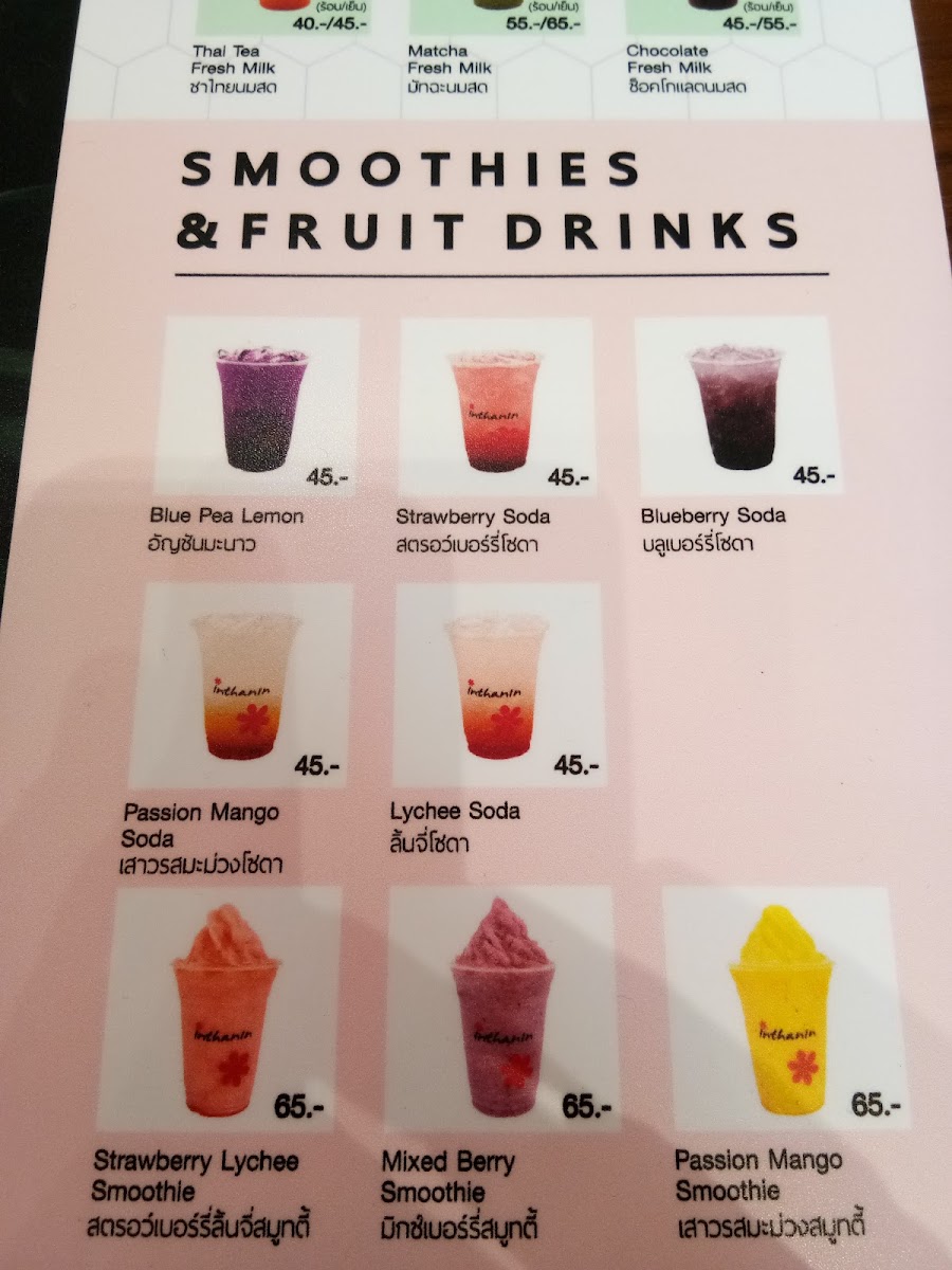 Inthanin Coffee ปั๊มบางจาก วัดลาดปลาดุก Photo Menu 6