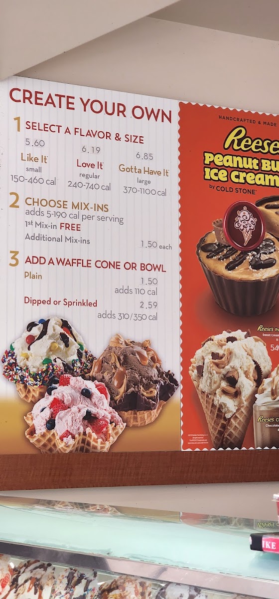 Cold Stone Creamery Photo Menu 3