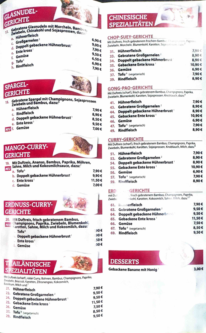 Asia Cuisine Photo Menu 3