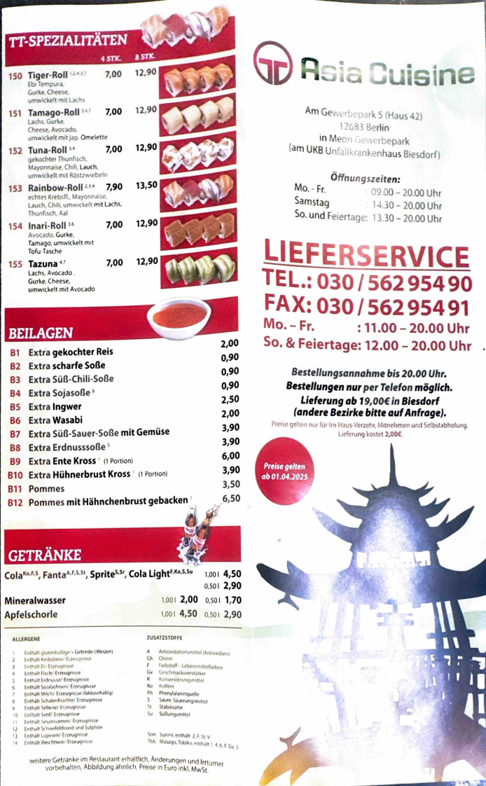 Asia Cuisine Photo Menu 4
