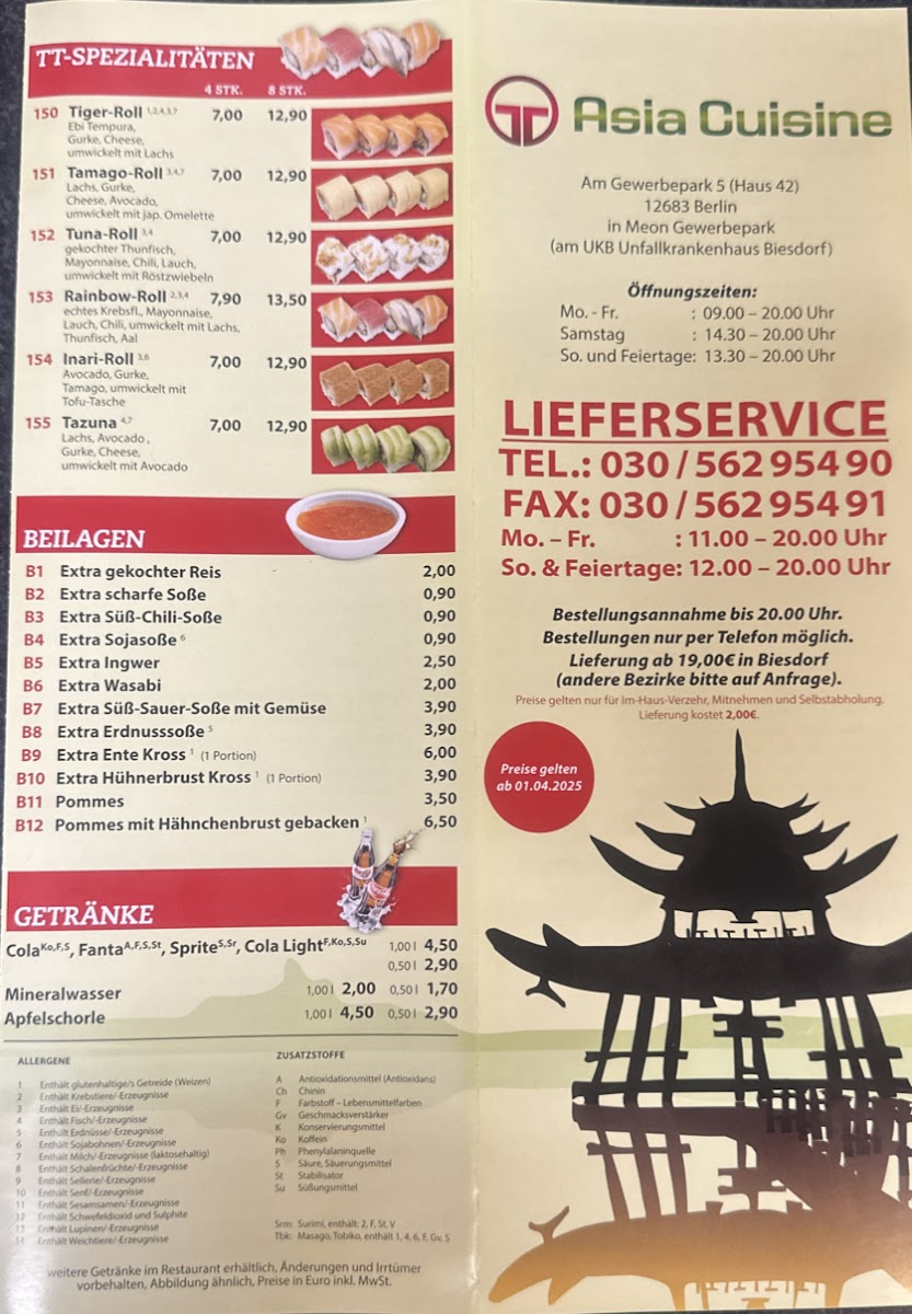 Asia Cuisine Photo Menu 5