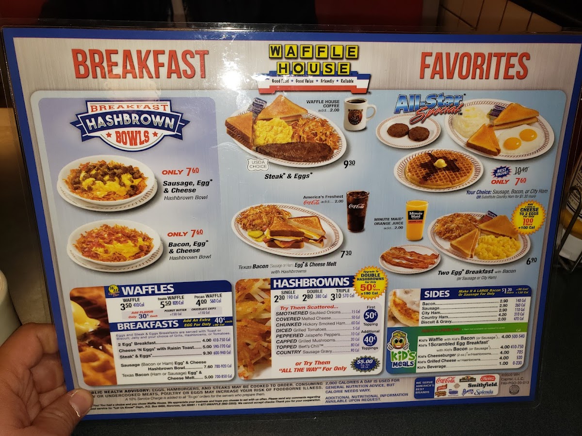 Waffle House Photo Menu 5