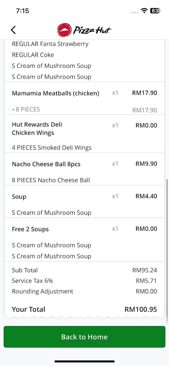 Pizza Hut Photo Menu 3