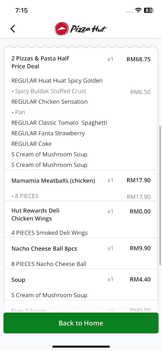 Pizza Hut Photo Menu 5