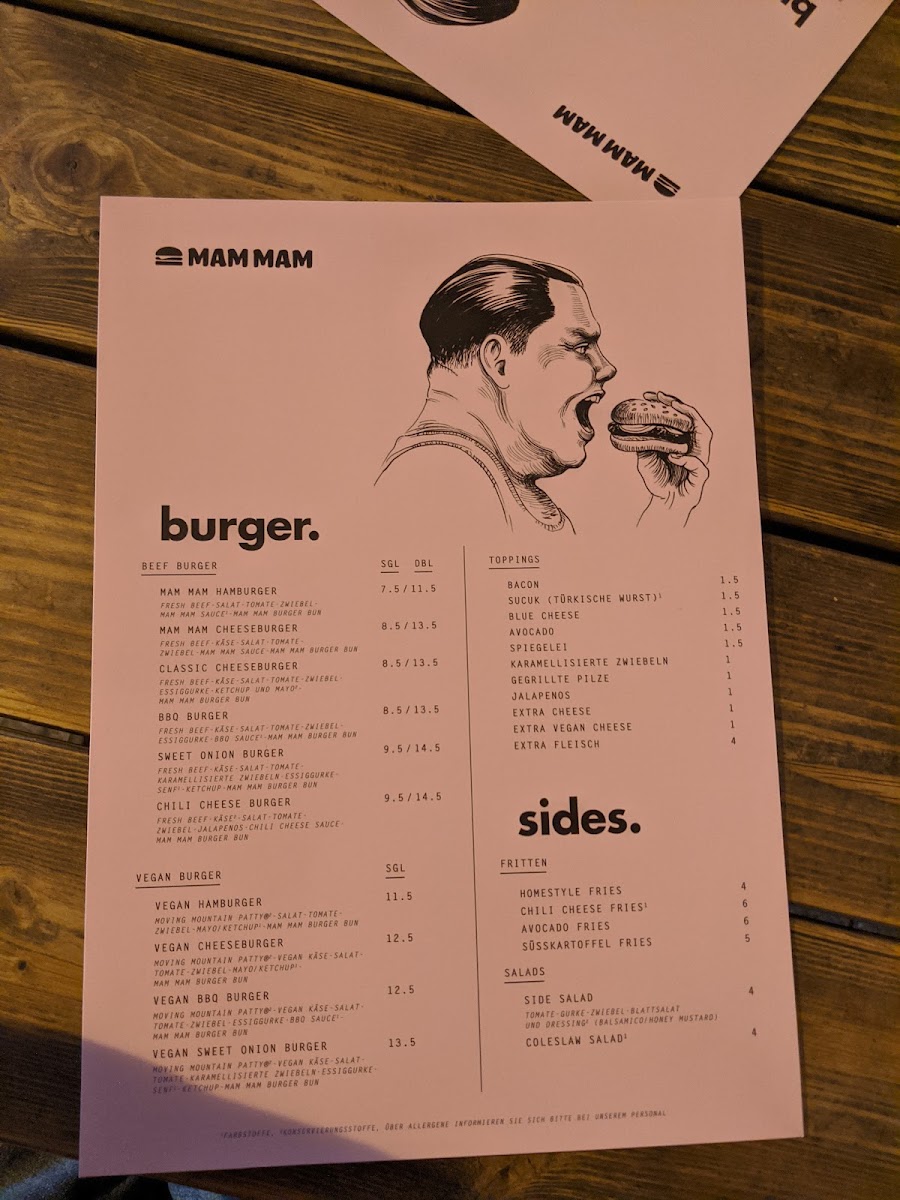Mam-Mam Burger Photo Menu 4