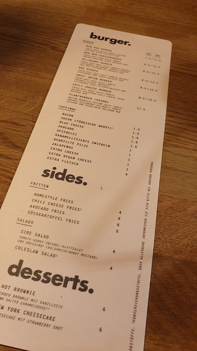 Mam-Mam Burger Photo Menu 8