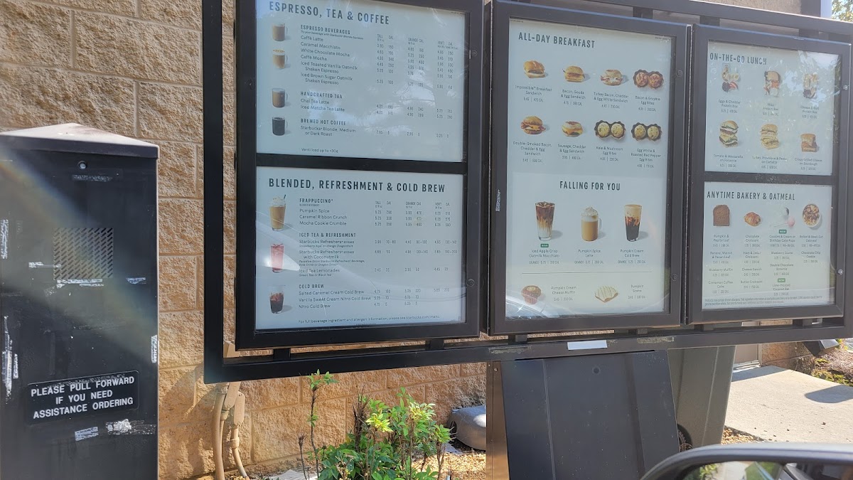 Starbucks Photo Menu 1