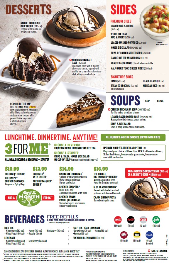 Chili's Grill & Bar Photo Menu 1
