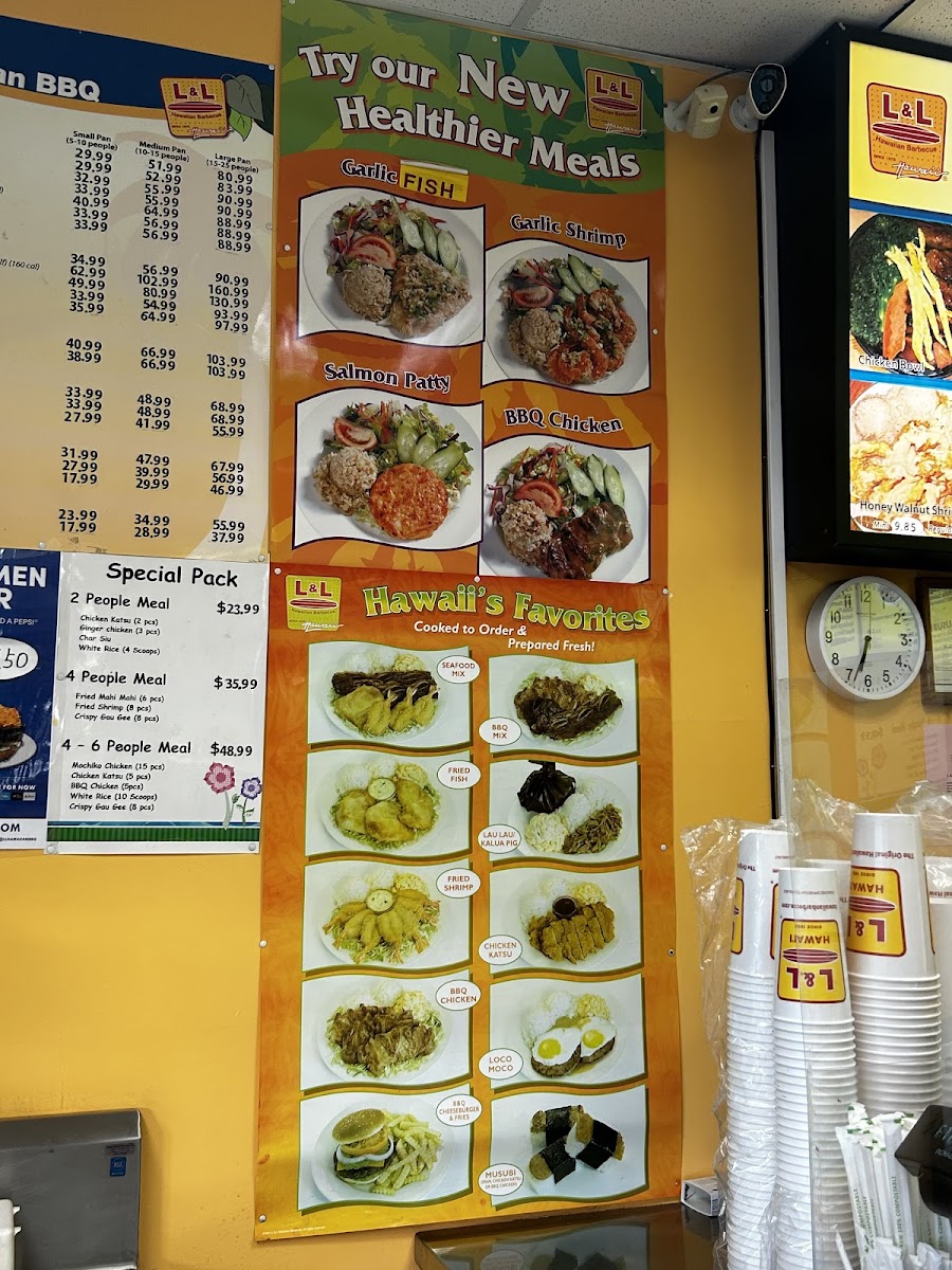 L&L Hawaiian Barbecue Photo Menu 3