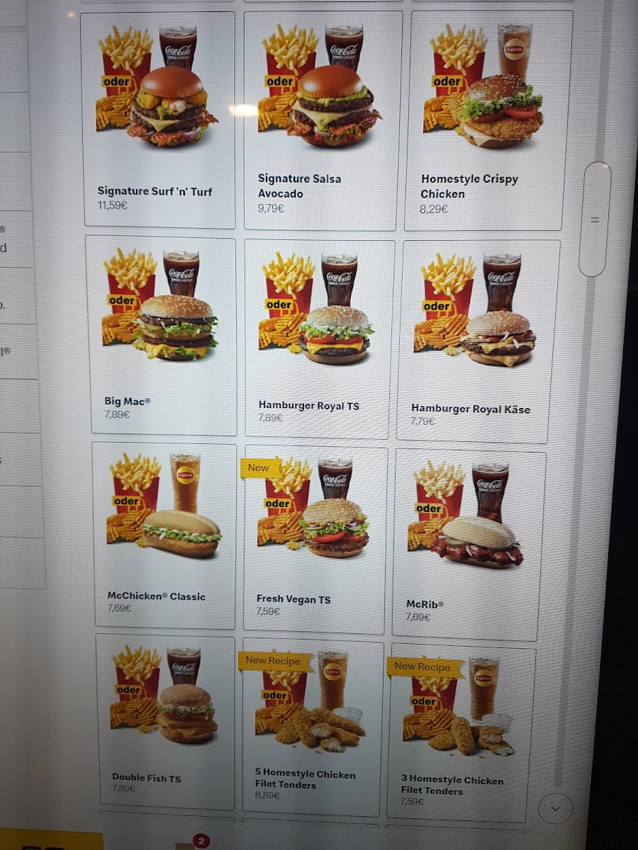 McDonald's Photo Menu 2