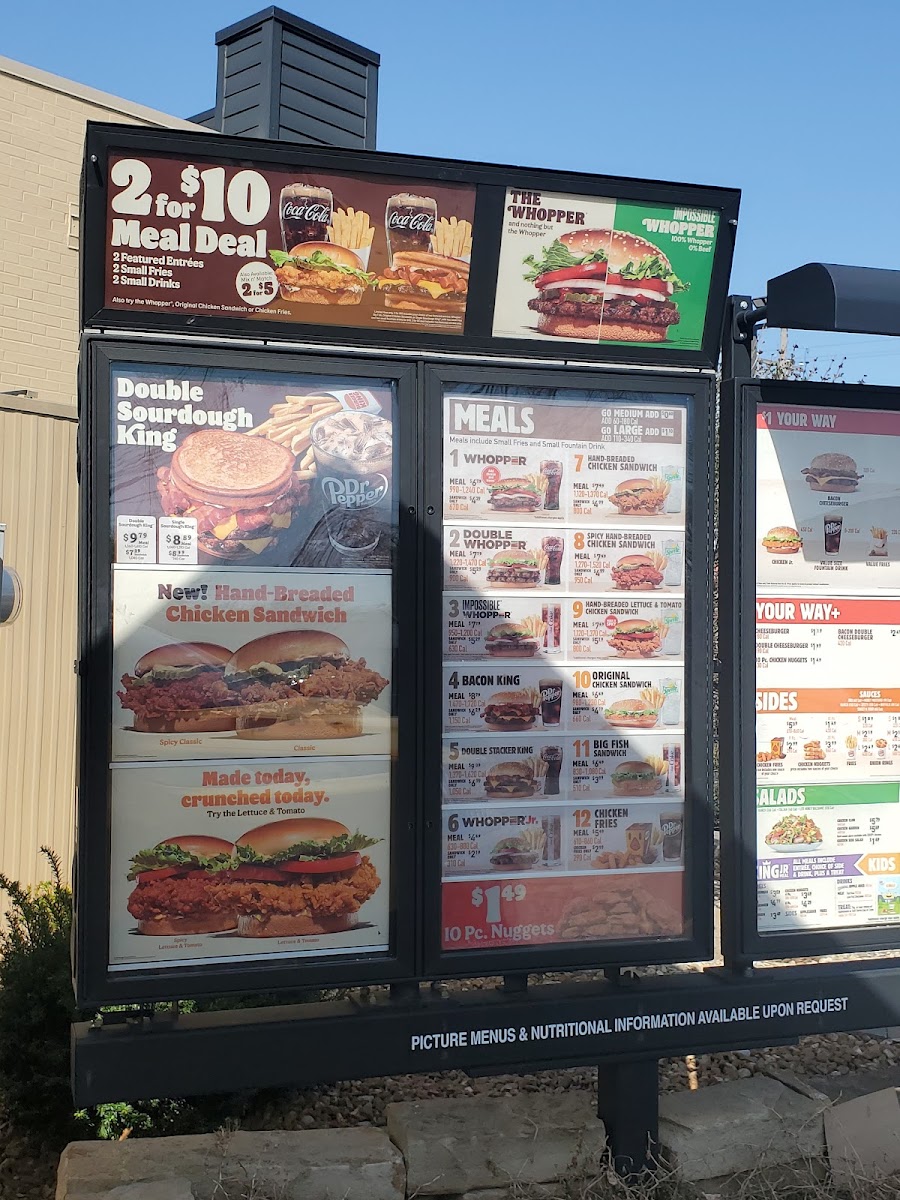 Burger King Photo Menu 1