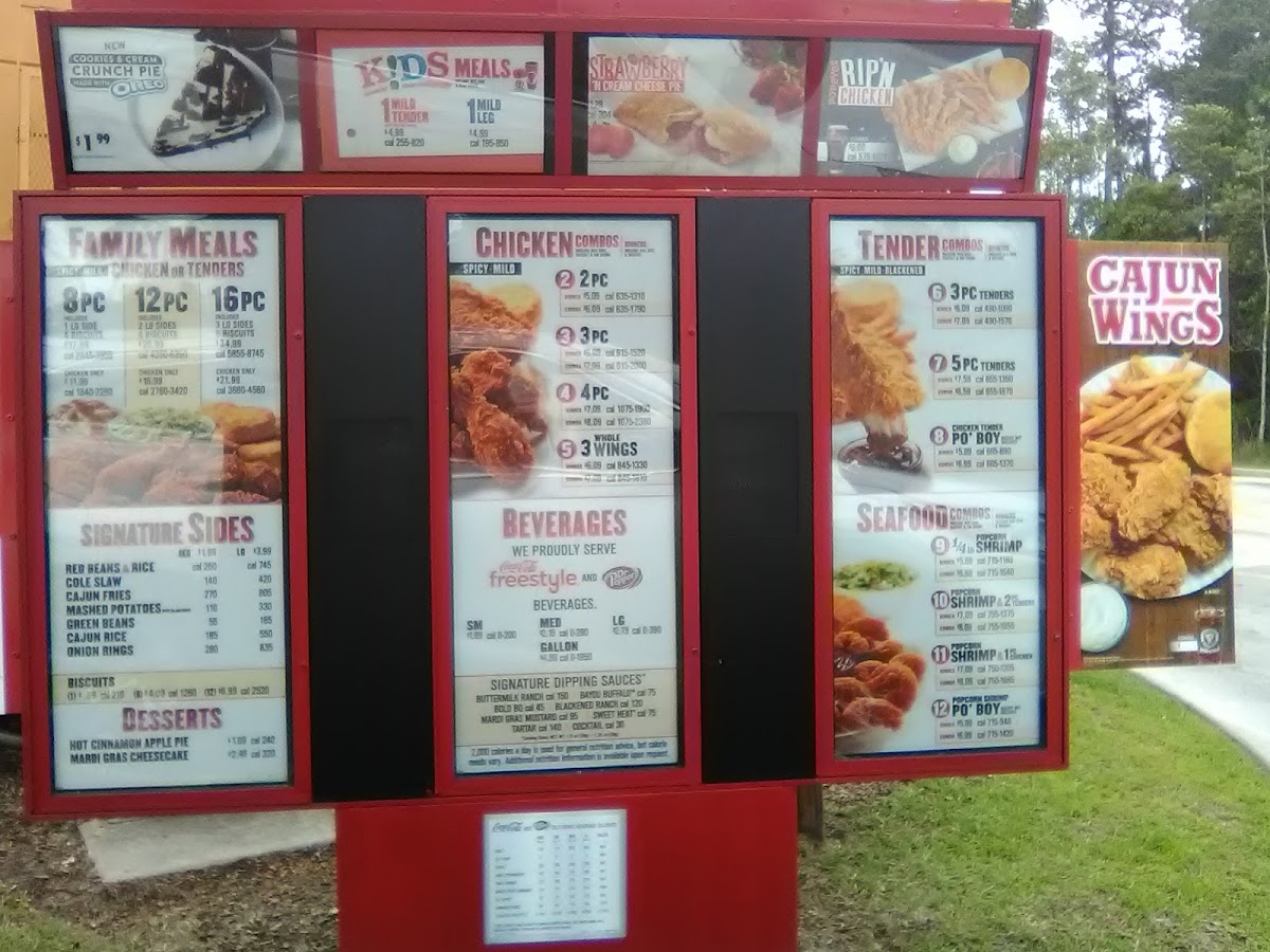 Popeyes Louisiana Kitchen Photo Menu 2