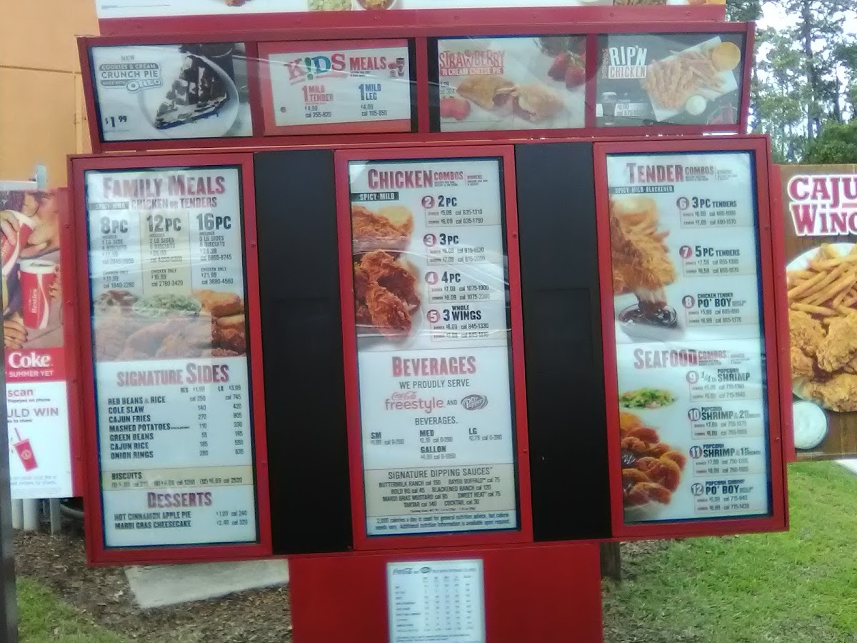 Popeyes Louisiana Kitchen Photo Menu 3