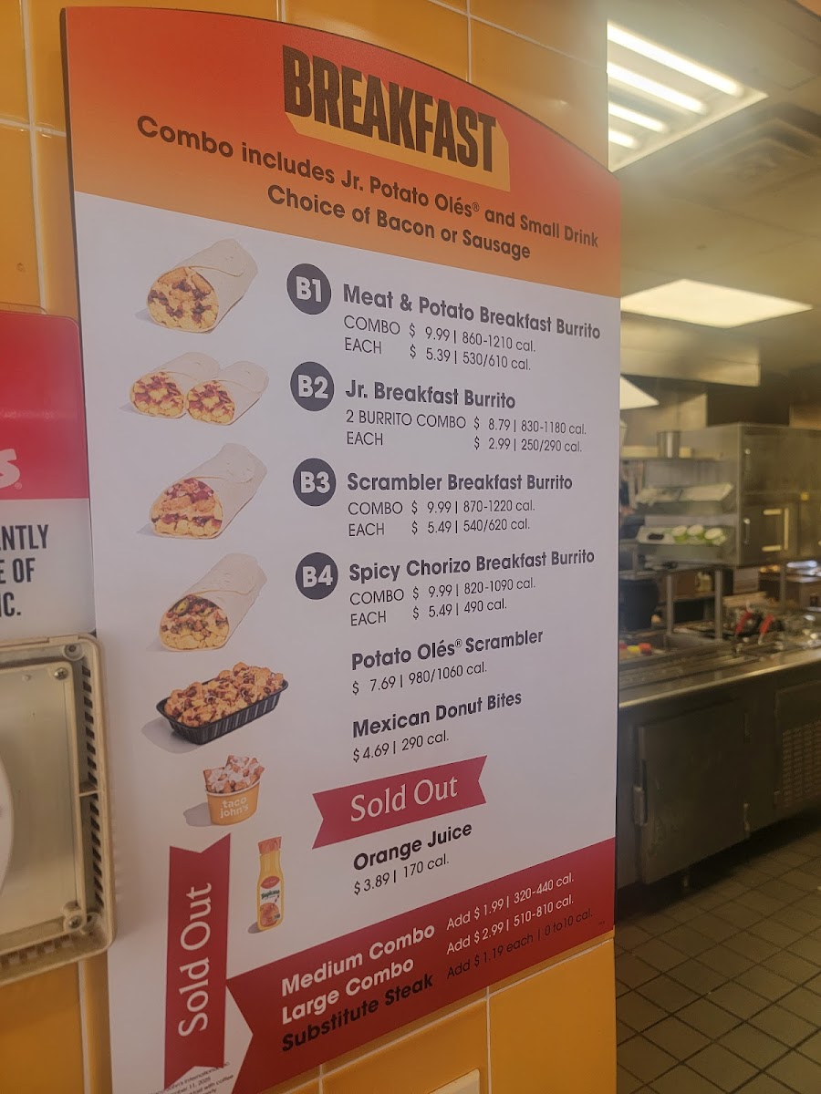 Taco John's Photo Menu 2