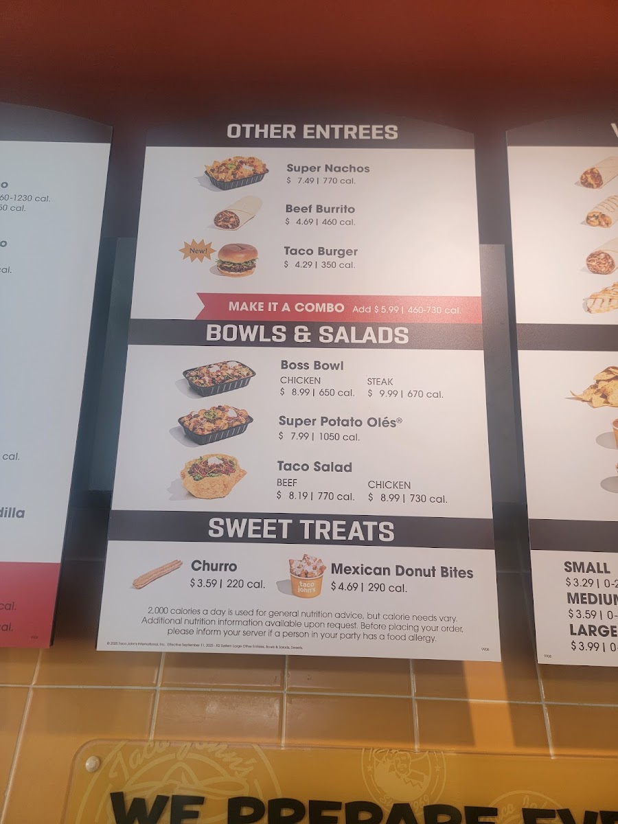 Taco John's Photo Menu 8