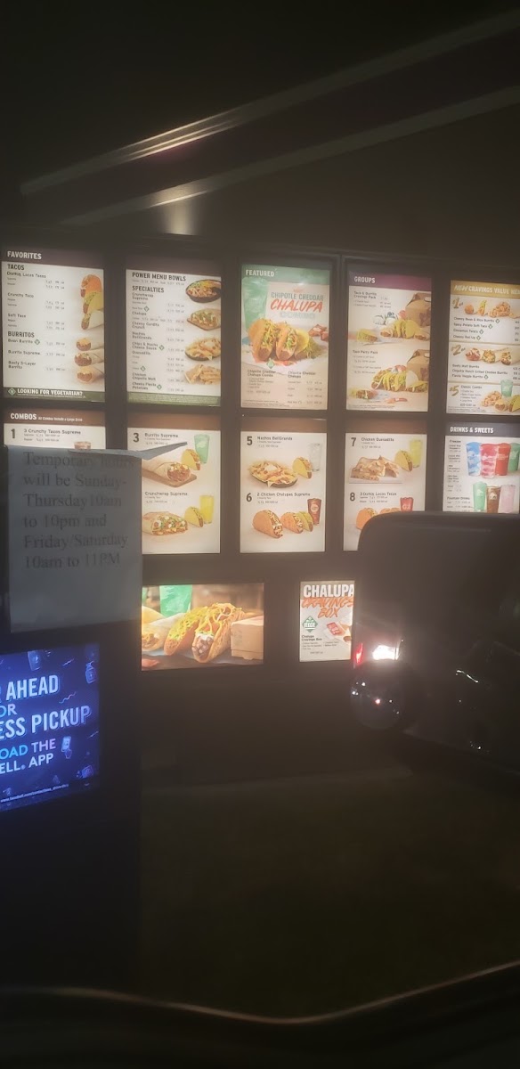 Taco Bell Photo Menu 4