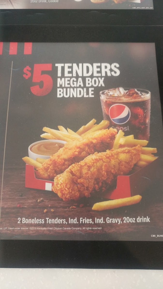 KFC Photo Menu 2