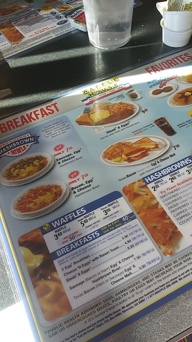 Waffle House Photo Menu 2