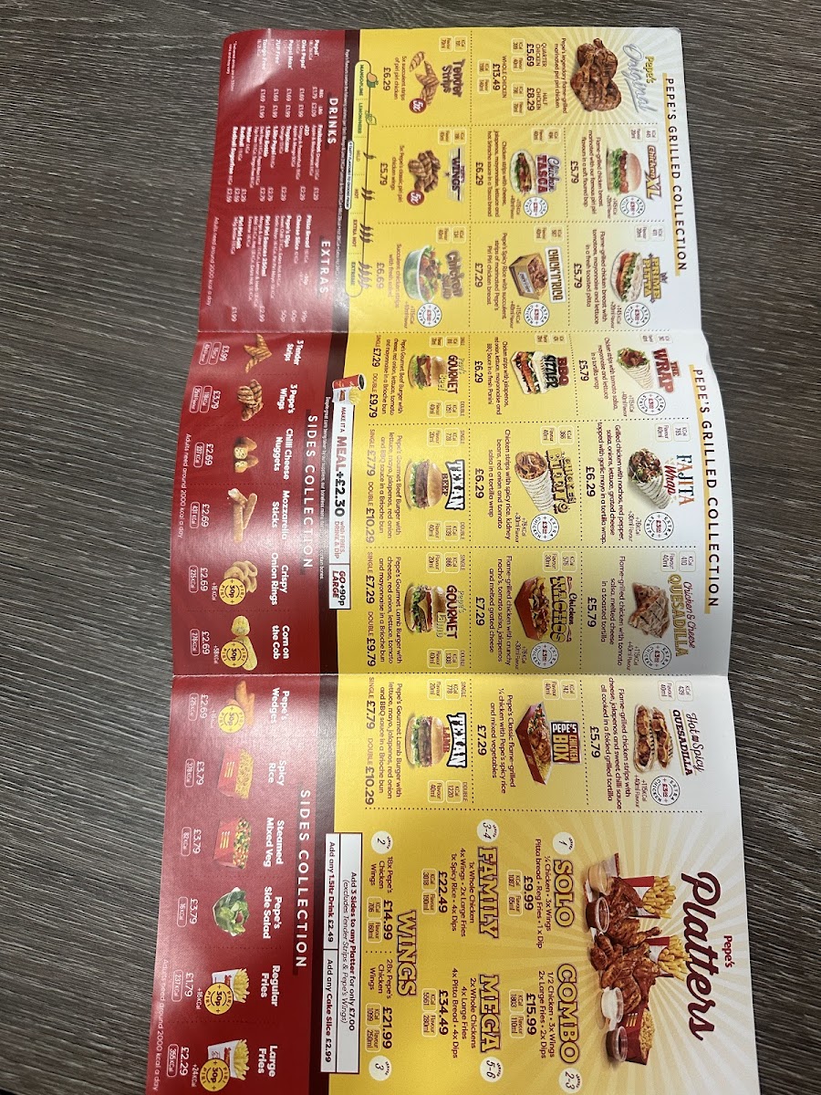 Pepe's Photo Menu 1