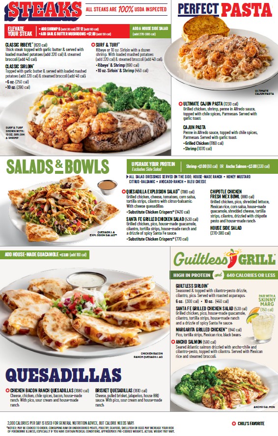 Chili's Grill & Bar Photo Menu 6