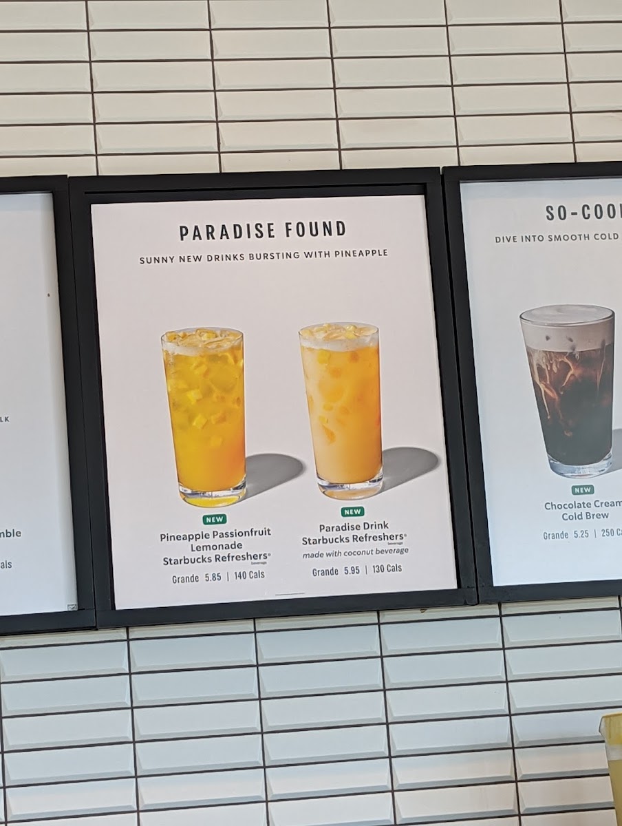 Starbucks Photo Menu 1