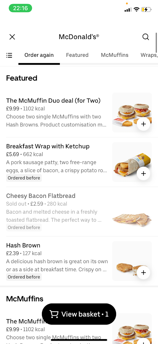 McDonald's Photo Menu 1