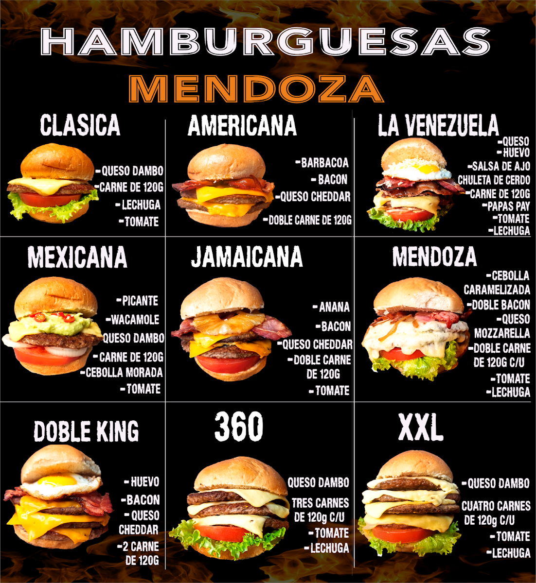 Hamburguesas Mendoza Photo Menu 1