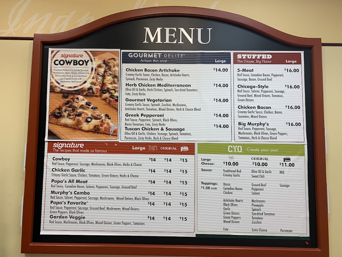 Papa Murphy's | Take 'N' Bake Pizza Photo Menu 1
