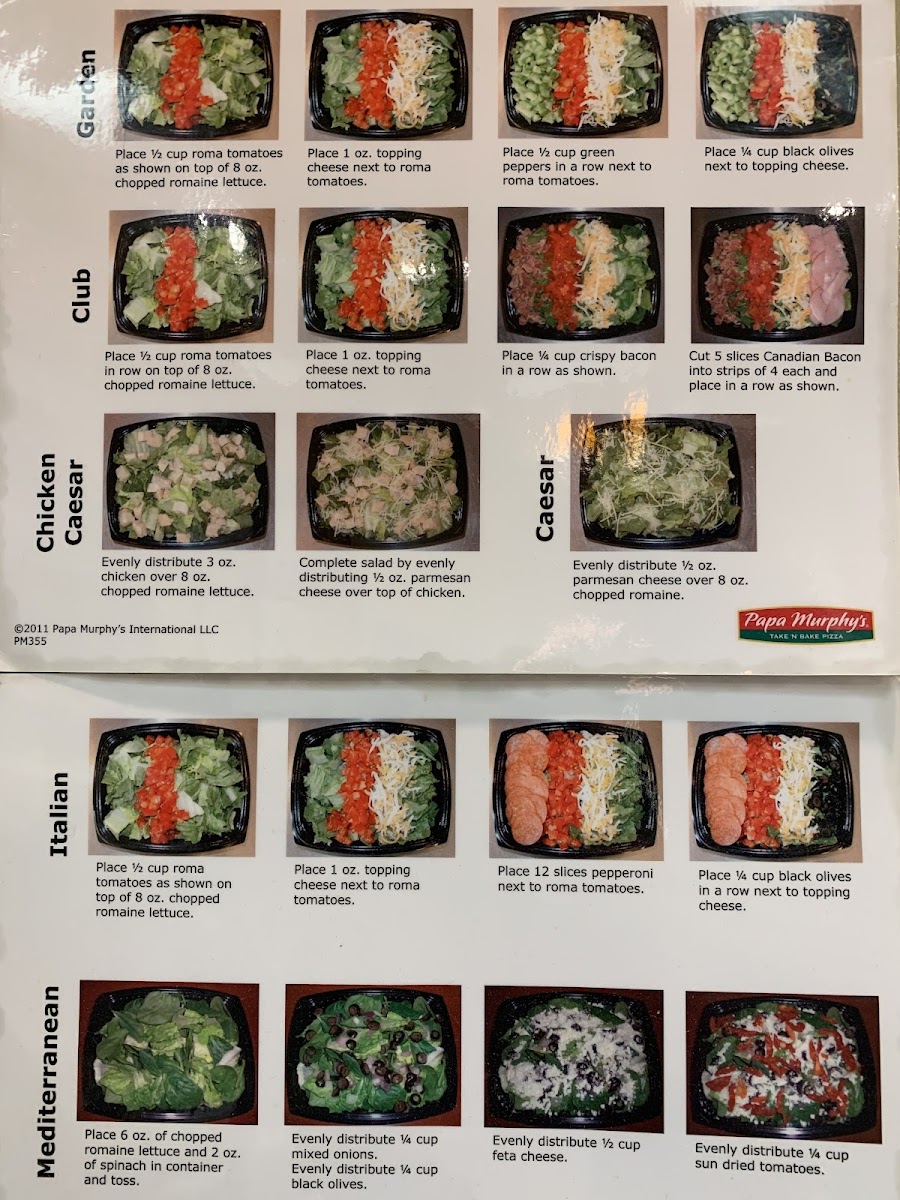 Papa Murphy's | Take 'N' Bake Pizza Photo Menu 2