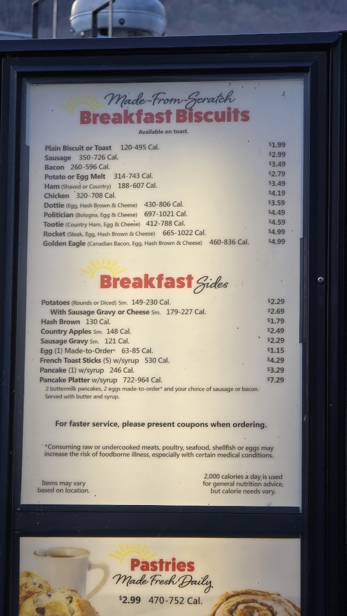 Tudor's Biscuit World Photo Menu 2