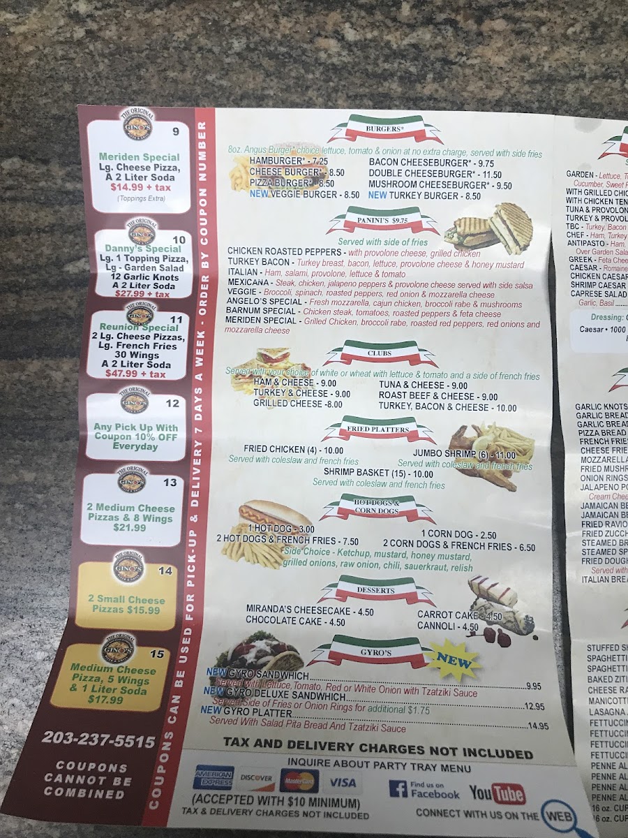 Gino's Pizza Photo Menu 9