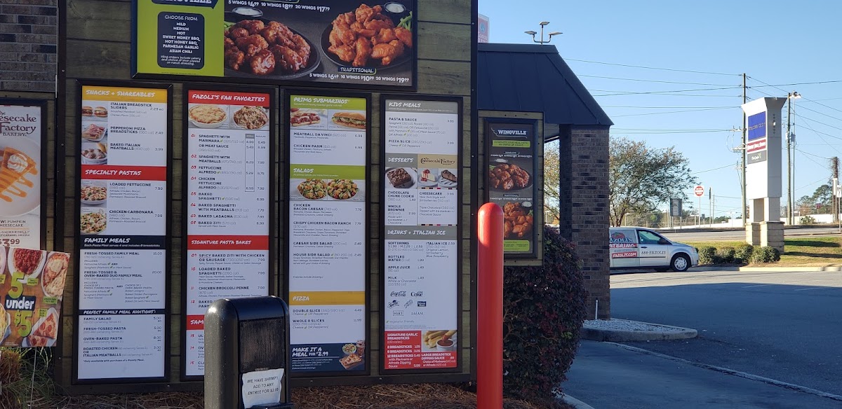 Fazoli's Photo Menu 10