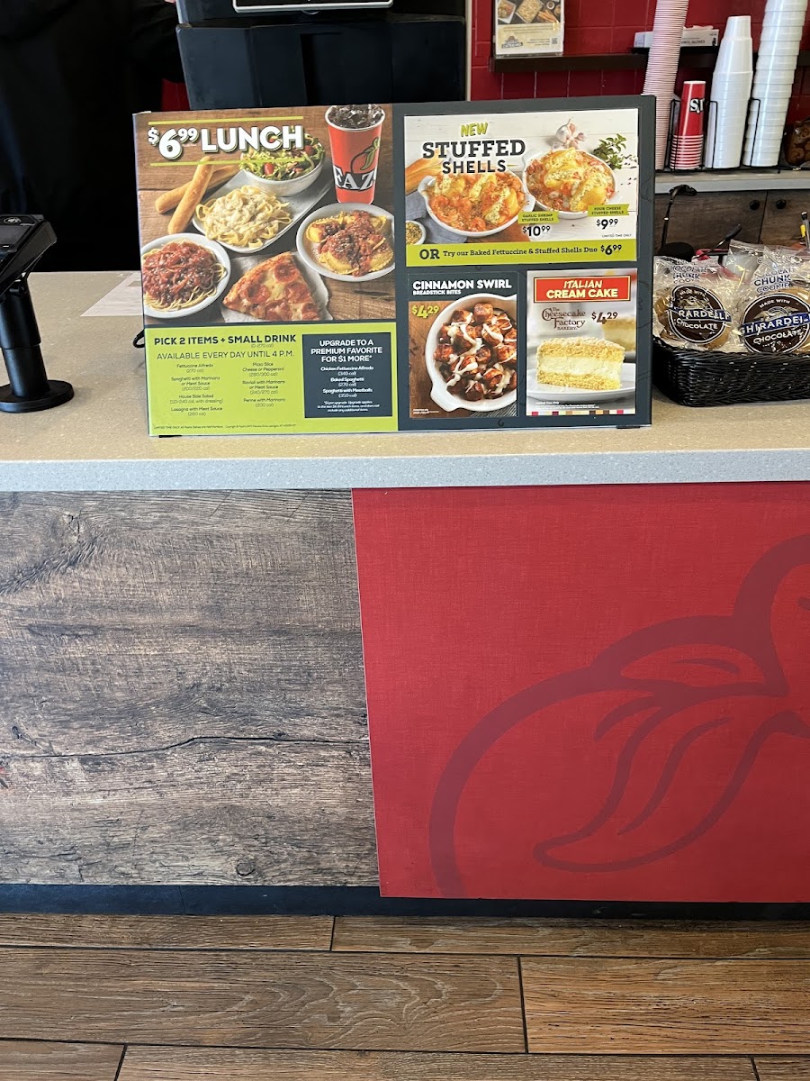 Fazoli's Photo Menu 2