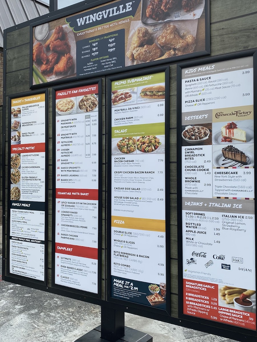 Fazoli's Photo Menu 3