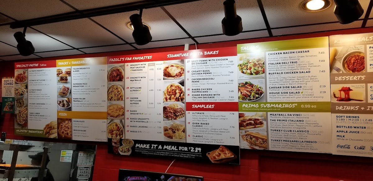Fazoli's Photo Menu 4