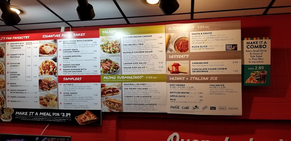 Fazoli's Photo Menu 6