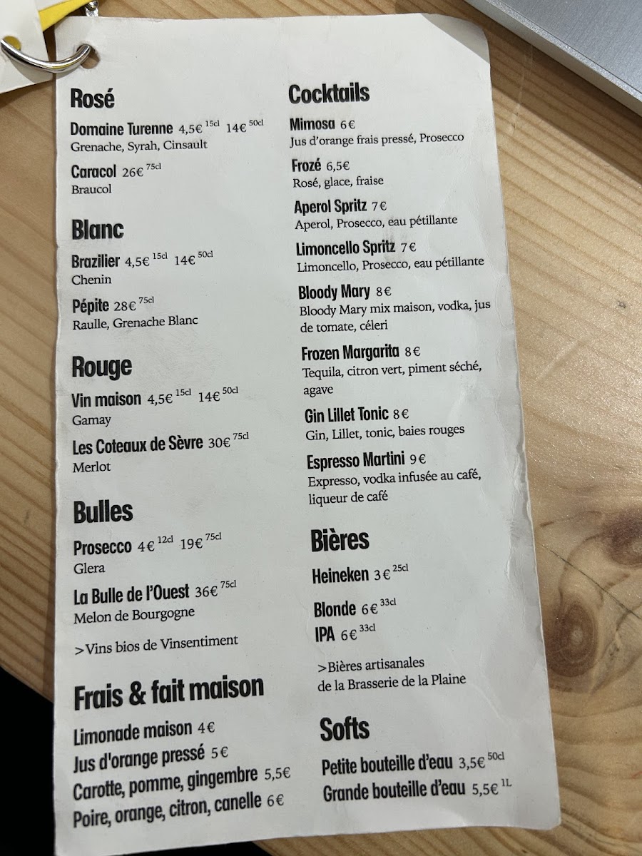 Œuf Photo Menu 1