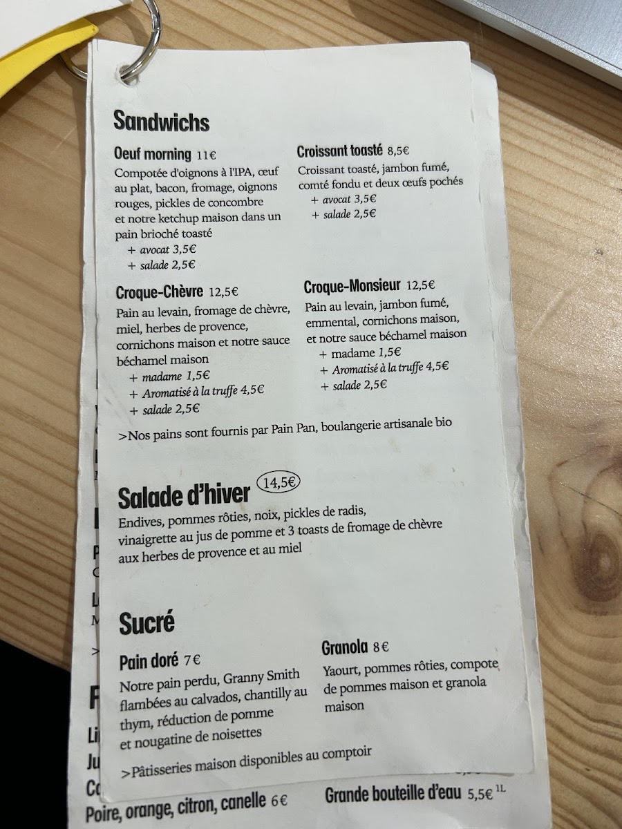 Œuf Photo Menu 2