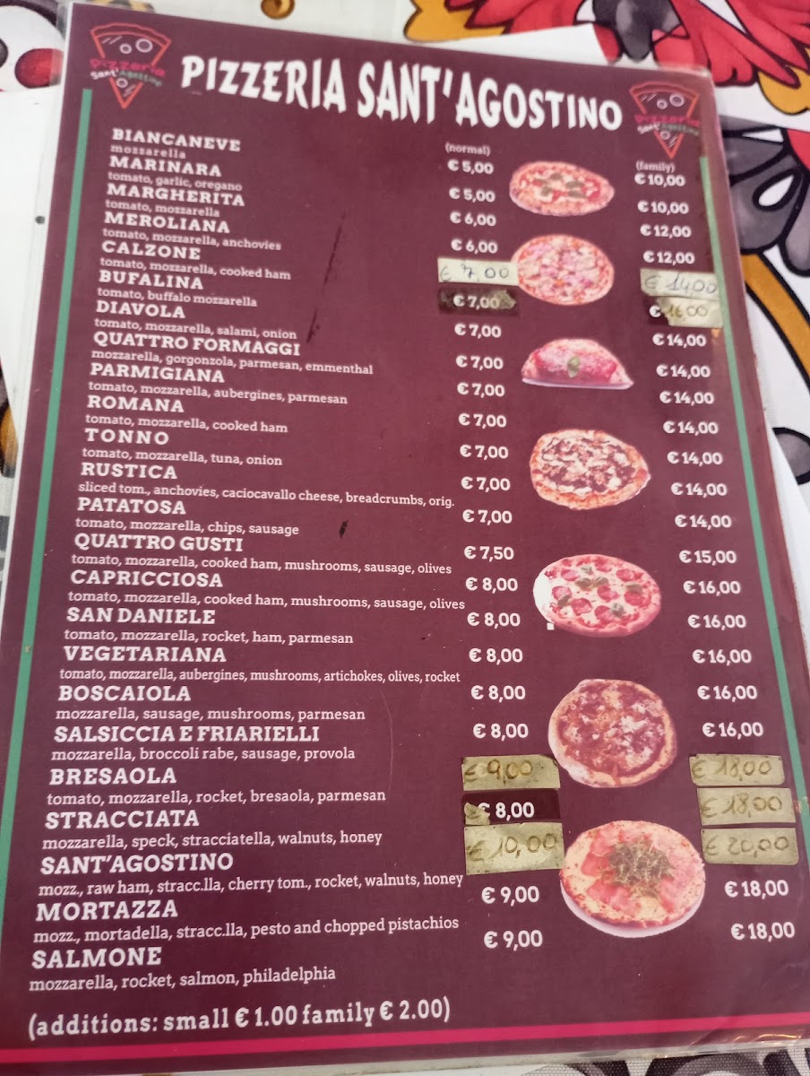 Pizzeria Sant’Agostino Photo Menu 1