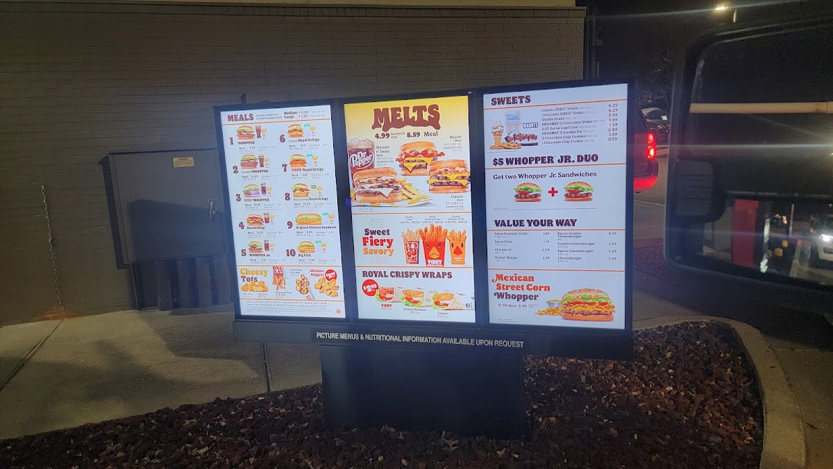 Burger King Photo Menu 2